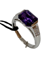 Anneau Recarlo Femme in Or blanc Ametista 0.7 Ct ZG151/B - ZG151/B